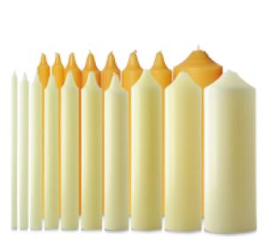 Made to Order 25% Beeswax Candles Including Unbleached